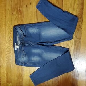Jeans, life in progress size 28, low rise, zipper bottom, skinny